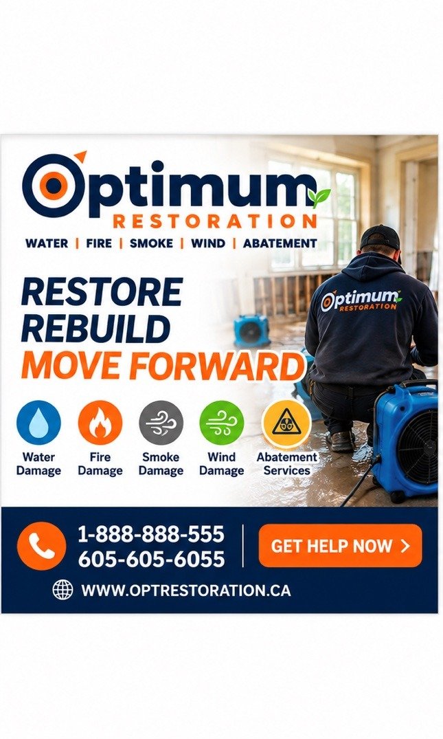 Optimum Restoration, restore rebuild move forward, call 1-888-888-5555