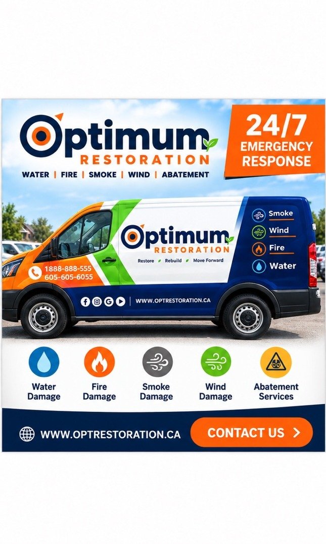 Optimum Restoration 24/7 emergency response, call 1-888-888-5555