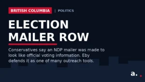 Graphic: Conservatives accuse the NDP of mailing a lookalike official election letter