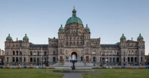 The British Columbia Parliament Buildings in Victoria