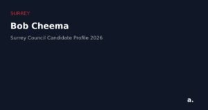 Bob Cheema Surrey council candidate profile graphic