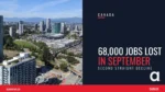 Aerial view of Holland Park and Surrey Central towers in Surrey BC