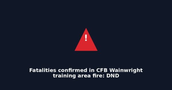Abstract graphic for CFB Wainwright training area fire fatalities story