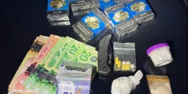 Evidence seized during CFSEU-BC gang enforcement deployment in Kamloops