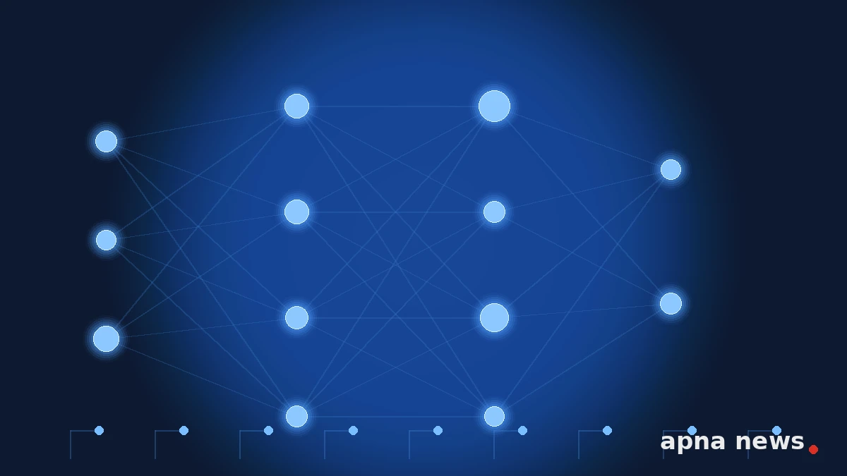 Abstract graphic for federal AI funding story