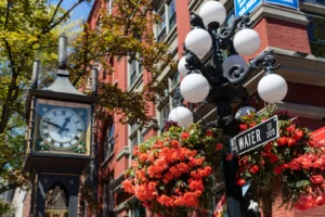 The Gastown steam clock on Water Street in Vancouver, in a file photo