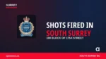 Designed graphic with SPS crest: shots fired incident, 100 block of 175A Street