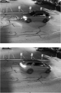 Surveillance image of possible suspect vehicle, a Dodge Durango, released by Surrey Police Service