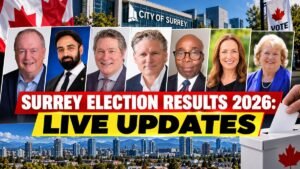 Surrey Election Results 2026 Live Updates - seven mayoral candidates
