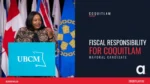 Trish Mandewo at a UBCM podium