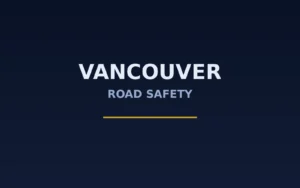 A Vancouver road safety graphic for a police news story